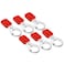 TRADESAFE Lock Out Tag Out Hasp  112 inches Jaw Diameter Steel Lockout Hasp Nylon Handle TamperProof and ImpactResistant Loto Hasp 6 Pack