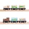Orbrium 4 Assorted Unpainted Train Cars for Wooden Railway Compatible with Thomas Chuggington Brio Great for Birthday Party Train Theme