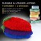 Fun Dish Scrubber by Dish Scrubbie 3PK Mix  Fruit Shaped Kitchen Sponge Washing Dishes  Reusable Sponges for Scrubbing Cleaning Dishwashing  No Odor Sponges Kitchen Scrubbers