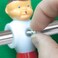 Brybelly OldStyle Foosball Men with Hardware Set of 26 Red and Blue