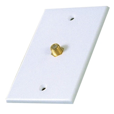 RCA Coaxial Single Wall Plate White  VH61R