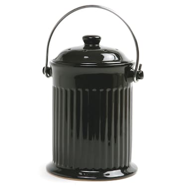 Norpro Black Ceramic Compost Keeper One Size