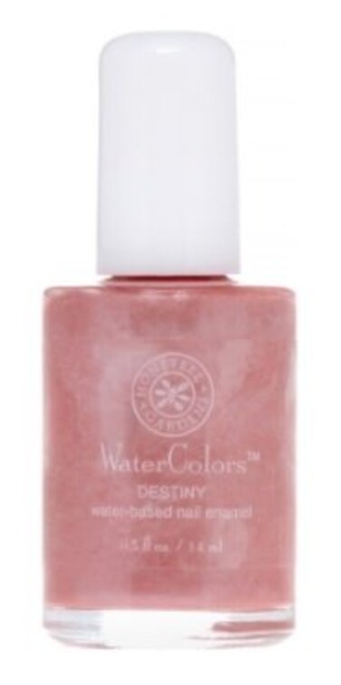 Honeybee Gardens WaterBased Nail Enamel Destiny Slight Iridescence  Shimmer Pink Bronze Nude EcoFriendly Odorless  Vibrant Polish 05 fl oz