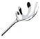 Alessi  Mediterraneo  Design Spaghetti Serving Spoon Stainless Steel Mirror Polished