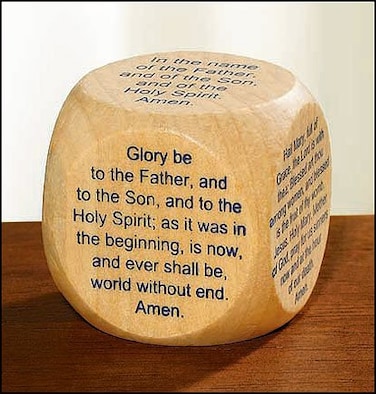 Favorite Catholic Prayers Cube