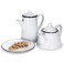 Abbott Collection Enamel Look Stoneware Teapot White