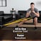 THERABAND CLX Resistance Band with Loops Fitness Band for Home Exercise and Full Body Workouts Portable Gym Equipment Best Gift for Athletes Individual 5 Foot Band Yellow Thin Level 2