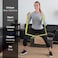 THERABAND CLX Resistance Band with Loops Fitness Band for Home Exercise and Full Body Workouts Portable Gym Equipment Best Gift for Athletes Individual 5 Foot Band Yellow Thin Level 2