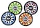 Sunlite Sports Water Series Spin Twist Frisbee 1 Piece Colors Vary BlueGreenOrangeRed AN0509B