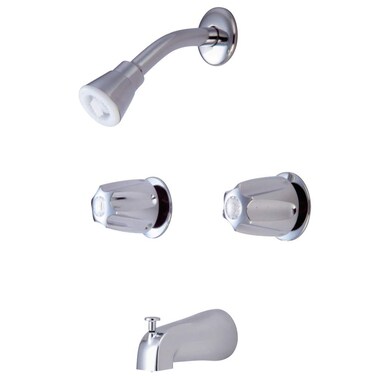 Kingston Brass KF112 Americana 8Inch Twin Handle Center Tub and Shower Valve Polished Chrome