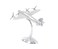 Deco 79 Aluminum Metal Airplane Decorative Sculpture Home Decor Statue Accent Figurine 12 x 17 x 9 Silver