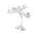 Deco 79 Aluminum Metal Airplane Decorative Sculpture Home Decor Statue Accent Figurine 12 x 17 x 9 Silver