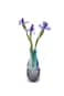 MODGY Expandable Flower Vase Plastic Decorative Modern Vases for Flowers Centerpieces Dining Table Decor Living Room Bathroom Wedding Office Love Noir