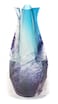 MODGY Expandable Flower Vase Plastic Decorative Modern Vases for Flowers Centerpieces Dining Table Decor Living Room Bathroom Wedding Office Love Noir