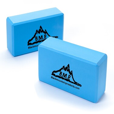 Black Mountain Products Yoga Blocks 3x6x9Inch Blue