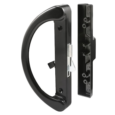 PrimeLine C 1252 Diecast Hook Latch Sliding Door Handle Black Single Pack