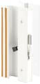 PrimeLine C 1191 Low ProfileLow Base White Aluminum Latch Handle Single Pack