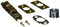 Kwikset 182518 6Way Adjustable Dead Latch Polished Brass 35 x 72 x 1 inches