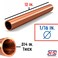 KS 8117 Round Copper Tubes 116 OD x 0014 Wall x 12 Long 3 Tubes Made in USA