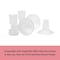 Ameda CustomFit Breast Flanges MediumLarge  Includes 2 305mm Breast Pump Flanges  2 285mm Flange Inserts  Fits HygieniKit and MYA Joy MYA Joy Plus  Pearl Breast Pumps  BPA and DEHP Free