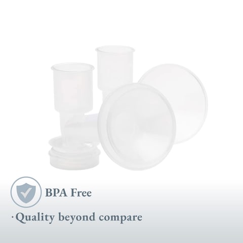 Ameda CustomFit Breast Flanges MediumLarge  Includes 2 305mm Breast Pump Flanges  2 285mm Flange Inserts  Fits HygieniKit and MYA Joy MYA Joy Plus  Pearl Breast Pumps  BPA and DEHP Free