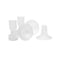 Ameda CustomFit Breast Flanges MediumLarge  Includes 2 305mm Breast Pump Flanges  2 285mm Flange Inserts  Fits HygieniKit and MYA Joy MYA Joy Plus  Pearl Breast Pumps  BPA and DEHP Free