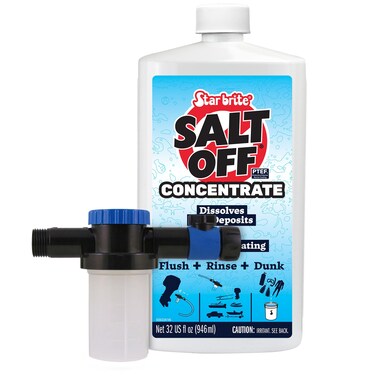 STAR BRITE Salt Off Concentrate Kit  Salt Remover Wash  Marine Engine Flush  32 OZ with Applicator 094000