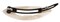 France Luxe Mini Cutout Oval on Plastic Tige Boule Barrette  Alba