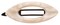 France Luxe Mini Cutout Oval on Plastic Tige Boule Barrette  Alba