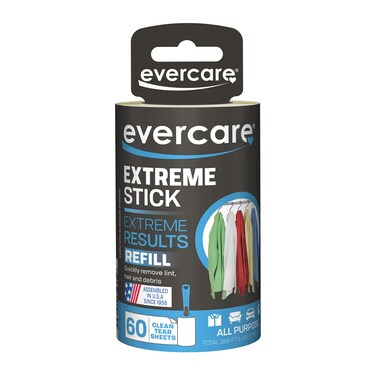 Evercare Garment Lint Roller Extreme Stick Refill  60 Sheets