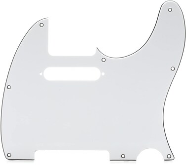Fender Modern Pickguard Telecaster 8Hole  White 3Ply