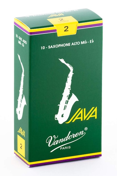 Vandoren Alto Saxophone Reed JAVA Green SR262