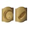 Schlage B60 N CAM 609 Deadbolt with Camelot Trim Keyed 1 Side Highest Residential Security Antique Brass