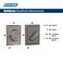 Schlage B60 N ADD 716 Deadbolt with Addison Trim Keyed 1 Side Highest Residential Security Aged Bronze