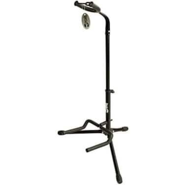RockJam Cushioned Arms Neck  Rubberised Feet for Electric Acoustic  Bass Vertical Guitar Stand GS001