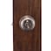 Copper Creek Antique Nickel Door Knobs  Round Colonial Knob with Privacy Locking Function for Home Improvement 1 Pack  Fits All Standard Doors  Locking Door Knob for Bedroom and Bathroom Use