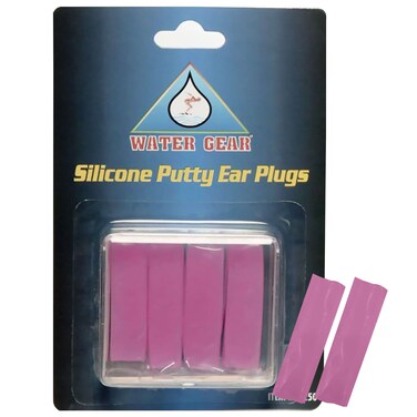Water Gear Silicone Ear Plugs  Swimming Putty Ear Plugs  Soft Moldable Protection from Water and Shooting Noise Pink