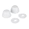 Danco 80821 Snap on Round Toilet Bolt Caps in White Pack of 2
