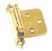 Laurey 28737 No Offset Polished Brass Semi Concealed Cabinet Hinges 1 Count Pack of 1