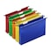 Staples Poly Expanding Hanging File Pockets Letter Assorted 5Pack