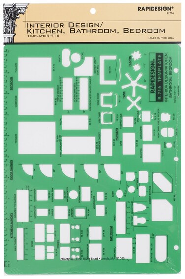 Rapidesign Interior Design Template for KitchenBedBath 1 Each R716Green