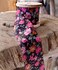 AK Trading 2 Wide x 10 Yards Vintage Floral Print Ribbon Black