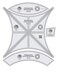 Creative Grids Double Wedding Ring Templates Quilt Ruler  CGRDWR