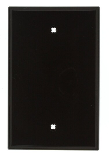 Leviton PJ13 1Gang Blank Wallplate Midway Size Brown Image