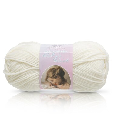 Mary Maxim Babys Best Yarn Ecru  2 Fine DKSport Weight Baby Yarn for Knit  Crochet Projects  70 Acrylic and 30 Nylon  4 Ply  171 Yards