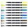 Tombow 56169 Dual Brush Pen Art Markers Landscape 10Pack Blendable Brush and Fine Tip Markers