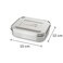 LunchBots Medium Uno Stainless Steel Sandwich Container  Open Design for Wraps  Salads or a Small Meal  EcoFriendly  Dishwasher Safe and BPAFree  Stainless Steel