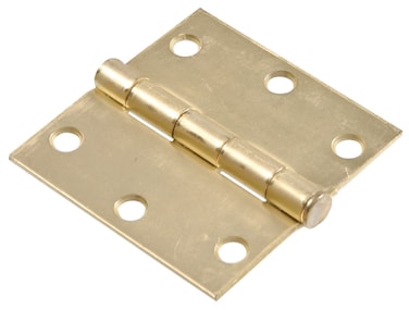 Hardware Essentials 851959 Residential Square Corner Door Hinges with Removable Pin Satin 3 Inch