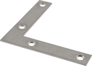 Hardware Essentials 851100 Flat Corner Iron Galvanized 4 x 34  4 Pack