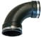 Fernco PQL400 Flexible PVC Elbow for 90 Degree Cast Iron Steel and Plastic Pipe Connections